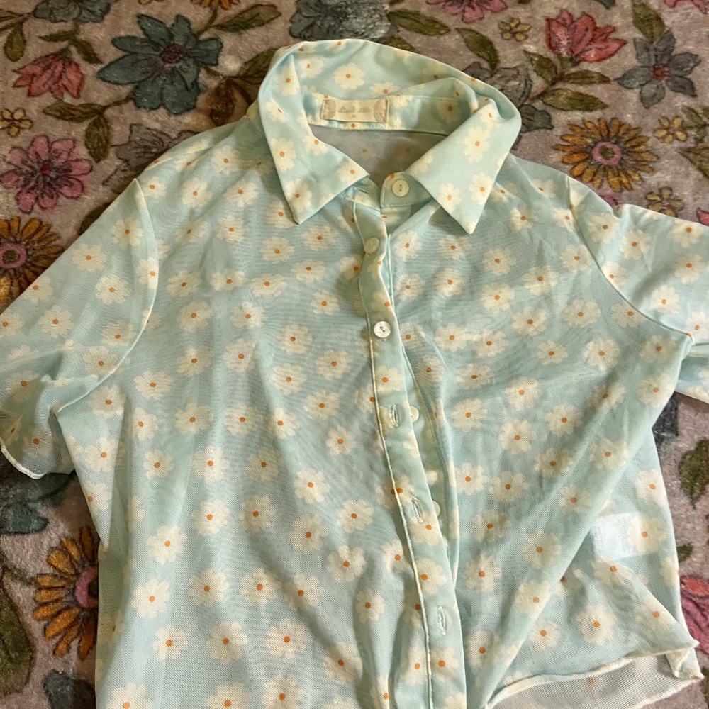 Altar’d state Floral Button-Up Shirt
